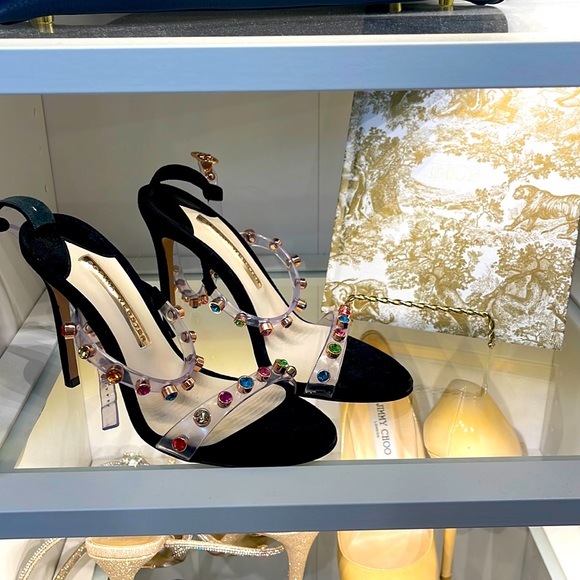 Sophia Webster Rainbow Stiletto Sandals - Picture 1 of 8